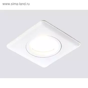 Светильник Ambrella light встраиваемый, MR16, GU5.3, цвет белый, d=70 мм
