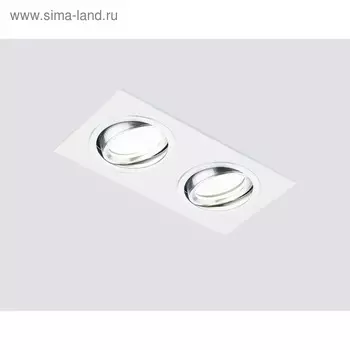 Светильник Ambrella light встраиваемый, MR16, GU5.3, цвет белый, d=70x155 мм