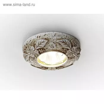 Светильник Ambrella light встраиваемый, MR16, GU5.3, цвет бежевый, d=65 мм