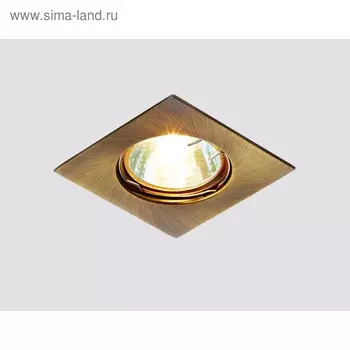 Светильник Ambrella light встраиваемый, MR16, GU5.3, цвет бронза, d=65 мм