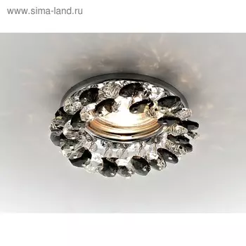 Светильник Ambrella light встраиваемый, MR16, GU5.3, цвет чёрный, d=60 мм