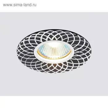 Светильник Ambrella light встраиваемый, MR16, GU5.3, цвет чёрный, d=60 мм