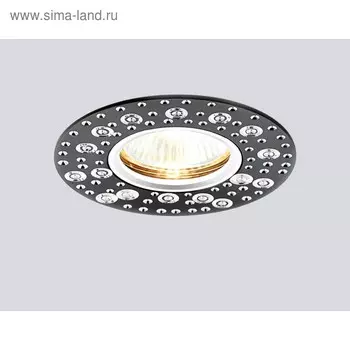 Светильник Ambrella light встраиваемый, MR16, GU5.3, цвет чёрный, d=60 мм