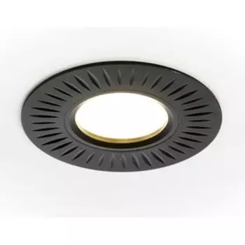 Светильник встраиваемый, MR16, GU5.3, цвет черный, d=60 мм