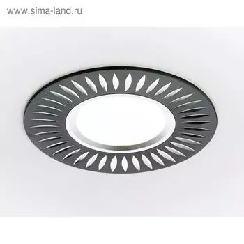 Светильник Ambrella light встраиваемый, MR16, GU5.3, цвет чёрный, d=60 мм