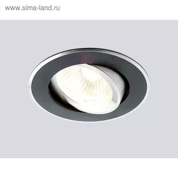 Светильник Ambrella light встраиваемый, MR16, GU5.3, цвет чёрный, d=65 мм