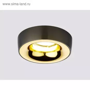 Светильник встраиваемый, MR16, GU5.3, цвет черный, d=65 мм