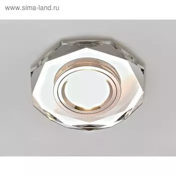 Светильник Ambrella light встраиваемый, MR16, GU5.3, цвет хром, d=60 мм