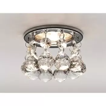 Светильник Ambrella light встраиваемый, MR16, GU5.3, цвет хром, d=60 мм