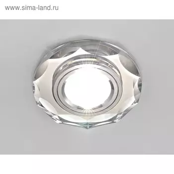 Светильник Ambrella light встраиваемый, MR16, GU5.3, цвет хром, d=60 мм