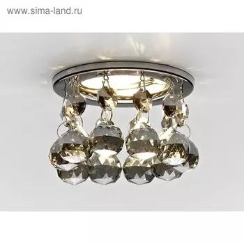 Светильник Ambrella light встраиваемый, MR16, GU5.3, цвет хром, d=60 мм