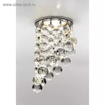 Светильник Ambrella light встраиваемый, MR16, GU5.3, цвет хром, d=60 мм