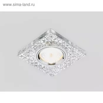 Светильник встраиваемый, MR16, GU5.3, цвет хром, d=65 мм