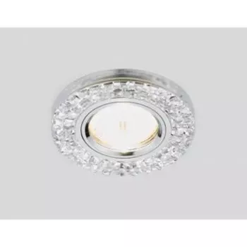 Светильник встраиваемый, MR16, GU5.3, цвет хром, d=65 мм