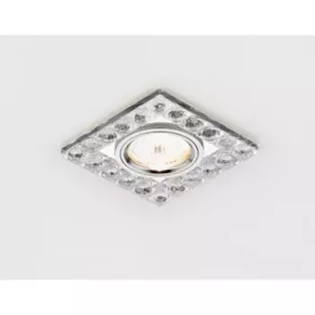 Светильник встраиваемый, MR16, GU5.3, цвет хром, d=65 мм