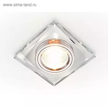 Светильник Ambrella light встраиваемый, MR16, GU5.3, цвет хром, d=65 мм