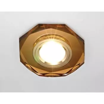 Светильник Ambrella light встраиваемый, MR16, GU5.3, цвет коричневый, d=60 мм