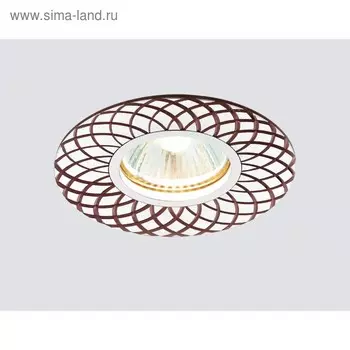 Светильник Ambrella light встраиваемый, MR16, GU5.3, цвет коричневый, d=60 мм