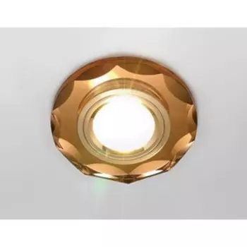 Светильник Ambrella light встраиваемый, MR16, GU5.3, цвет коричневый, d=60 мм