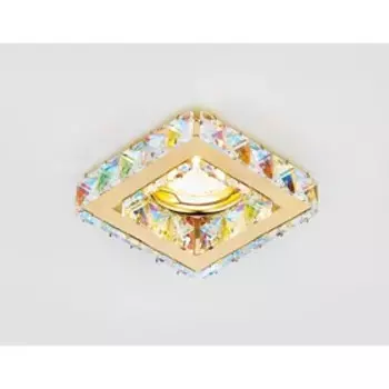 Светильник Ambrella light встраиваемый, MR16, GU5.3, цвет перламутровый, d=65 мм