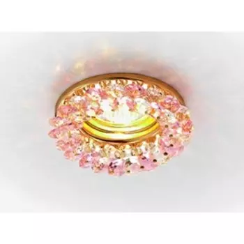 Светильник Ambrella light встраиваемый, MR16, GU5.3, цвет розовый, d=60 мм