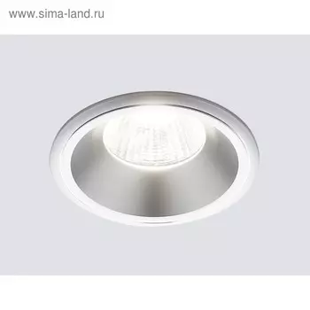 Светильник Ambrella light встраиваемый, MR16, GU5.3, цвет серебро, d=60 мм