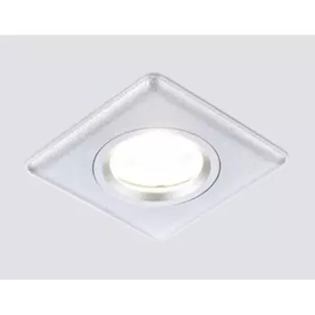 Светильник Ambrella light встраиваемый, MR16, GU5.3, цвет серебро, d=70 мм