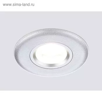Светильник Ambrella light встраиваемый, MR16, GU5.3, цвет серебро, d=70 мм