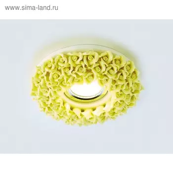 Светильник Ambrella light встраиваемый, MR16, GU5.3, цвет желтый, d=70 мм