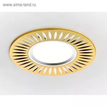 Светильник Ambrella light встраиваемый, MR16, GU5.3, цвет золото, d=60 мм