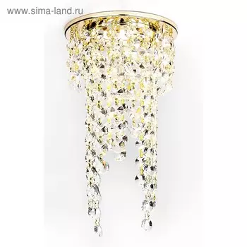 Светильник Ambrella light встраиваемый, MR16, GU5.3, цвет золото, d=60 мм