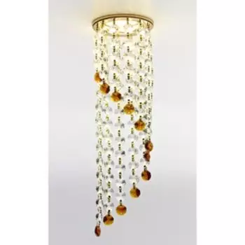 Светильник Ambrella light встраиваемый, MR16, GU5.3, цвет золото, d=60 мм