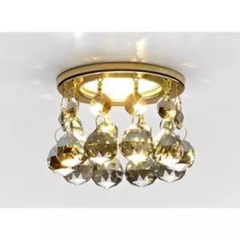 Светильник встраиваемый, MR16, GU5.3, цвет золото, d=60 мм