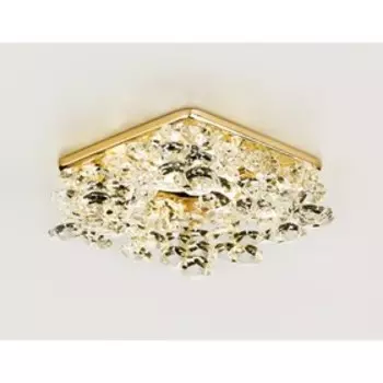 Светильник встраиваемый, MR16, GU5.3, цвет золото, d=60 мм