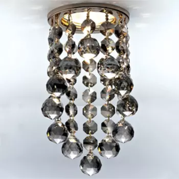 Светильник Ambrella light встраиваемый, MR16, GU5.3, цвет золото, d=60 мм