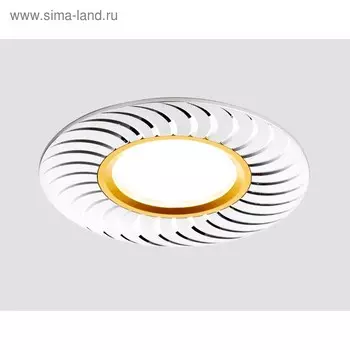 Светильник Ambrella light встраиваемый, MR16, GU5.3, цвет золото, d=60 мм