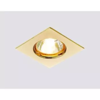Светильник встраиваемый, MR16, GU5.3, цвет золото, d=65 мм