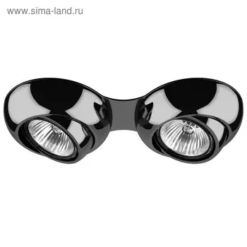 Светильник встраиваемый Ocula 50Вт GU10 черный, хром