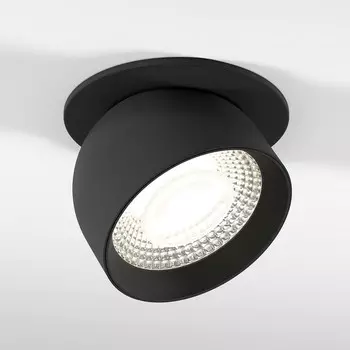 Светильник встраиваемый светодиодный Elektrostandard, Uno, 90х90х73 мм, 8Вт, LED, 875Лм, 4000К, цвет чёрный