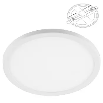 Светильник встраиваемый светодиодный Feron AL508, IP20, LED, 20 Вт, 230х230х20 мм, цвет белый