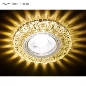 Светильник Ambrella light встраиваемый светодиодный, G5.3, 3Вт, цвет белый, d=60 мм