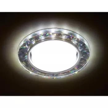 Светильник Ambrella light встраиваемый светодиодный, G5.3, 3Вт, цвет белый, d=85 мм