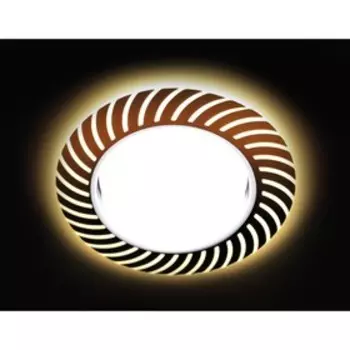 Светильник Ambrella light встраиваемый светодиодный, G5.3, 3Вт, цвет белый, d=90 мм