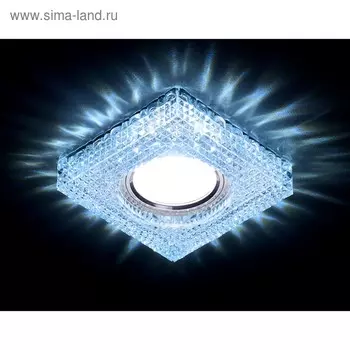 Светильник Ambrella light встраиваемый светодиодный, G5.3, 3Вт, цвет хром, d=60 мм