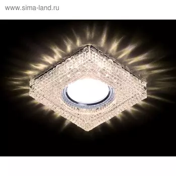 Светильник Ambrella light встраиваемый светодиодный, G5.3, 3Вт, цвет хром, d=60 мм