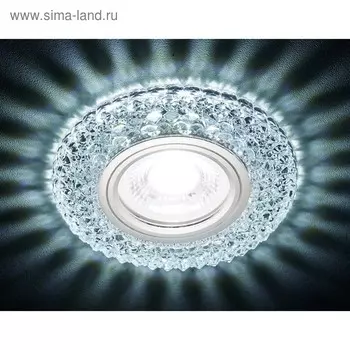 Светильник Ambrella light встраиваемый светодиодный, G5.3, 3Вт, цвет хром, d=60 мм