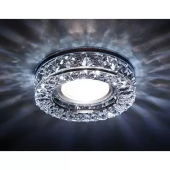 Светильник Ambrella light встраиваемый светодиодный, G5.3, 3Вт, цвет хром, d=60 мм