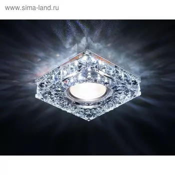 Светильник Ambrella light встраиваемый светодиодный, G5.3, 3Вт, цвет хром, d=60 мм