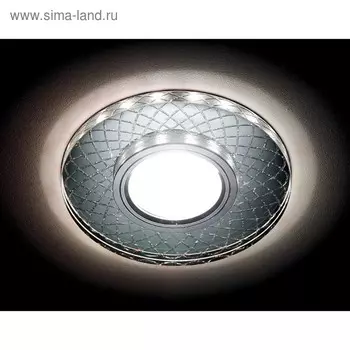 Светильник Ambrella light встраиваемый светодиодный, G5.3, 3Вт, цвет хром, d=60 мм