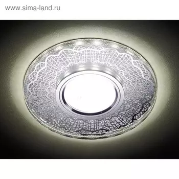 Светильник Ambrella light встраиваемый светодиодный, G5.3, 3Вт, цвет хром, d=60 мм